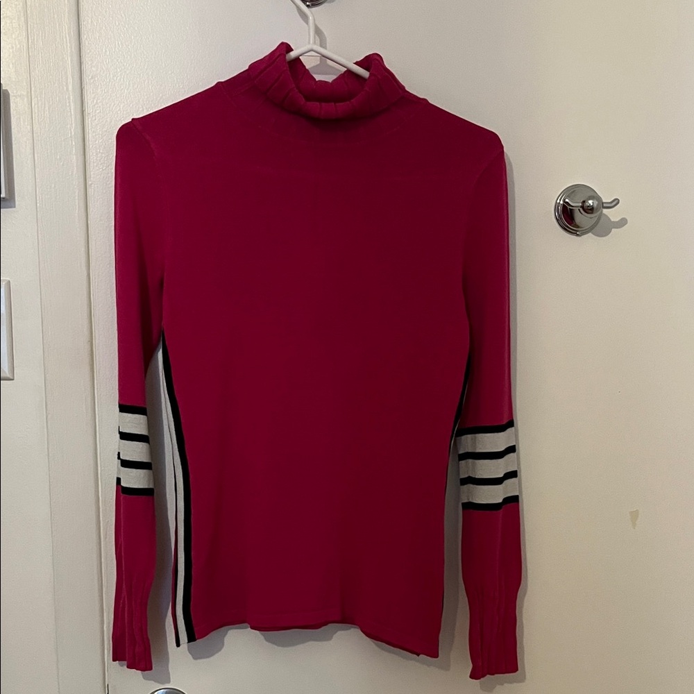 Women's Pink Turtleneck Sweater